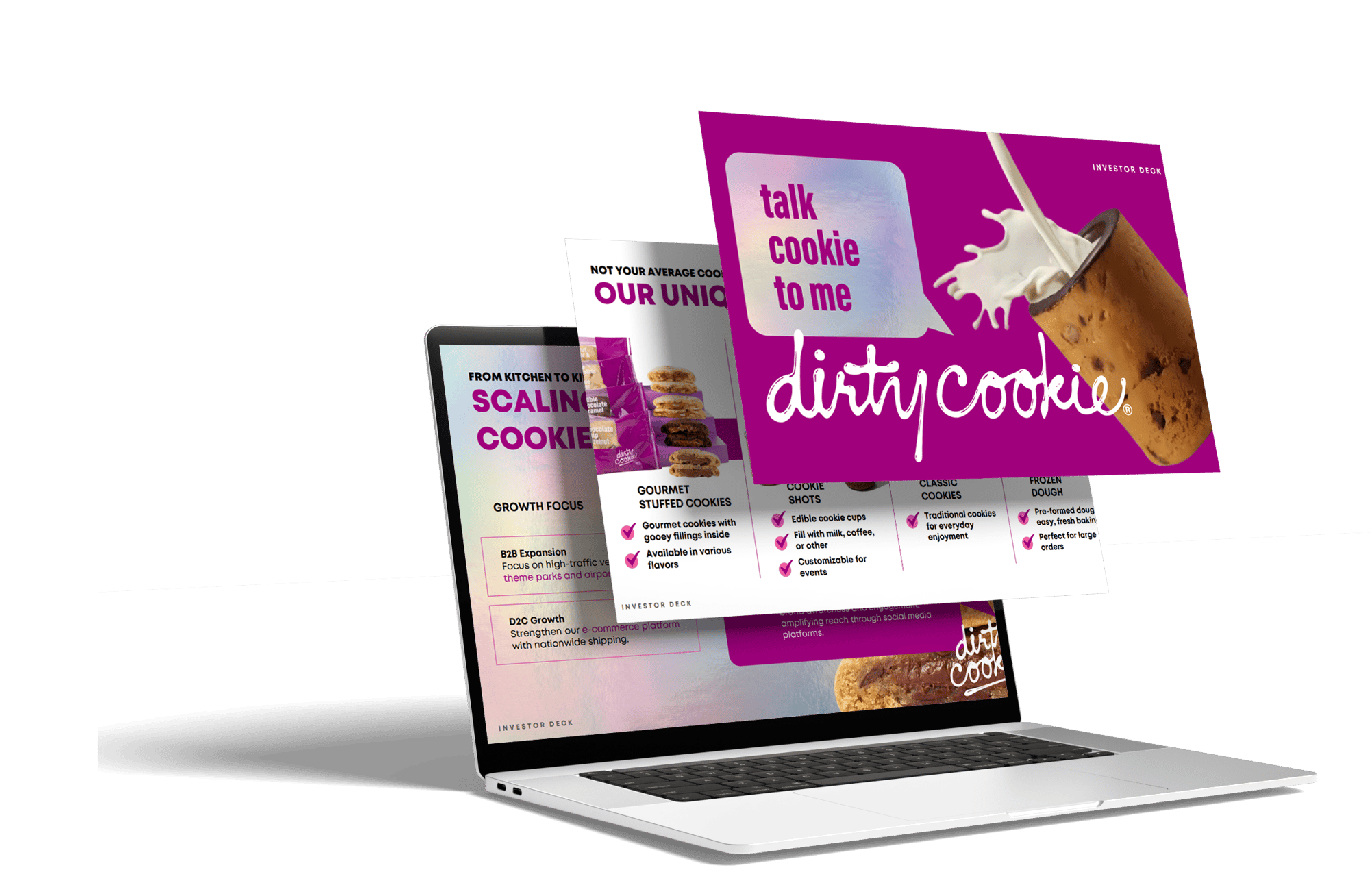 dirty cookies pitch deck cover