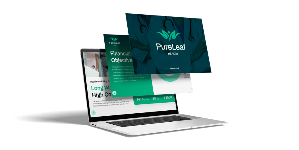 healthcare pitch deck cover